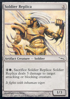 Soldier Replica (Mirrodin) Light Play Foil