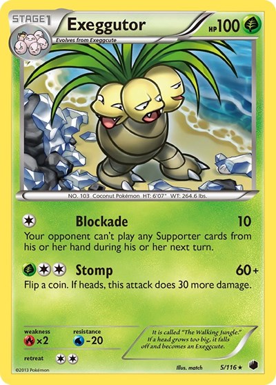 Exeggutor (Plasma Freeze) Light Play Reverse Holofoil