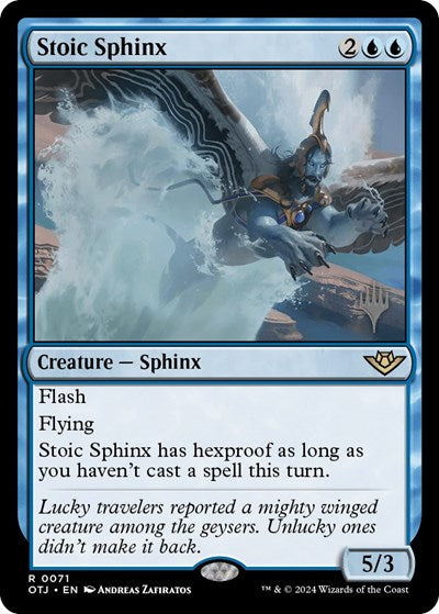 Stoic Sphinx (Promo Pack: Outlaws of Thunder Junction) Near Mint