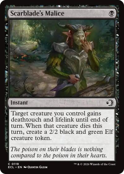 Scarblade's Malice (Lorwyn Eclipsed) Near Mint