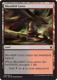 Bloodfell Caves (Khans of Tarkir) Light Play Foil