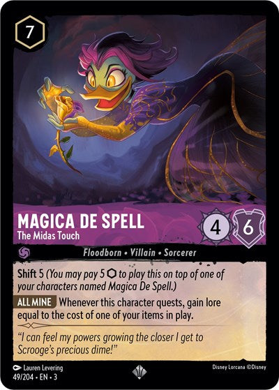 Magica De Spell - The Midas Touch (Into the Inklands) Near Mint Cold Foil