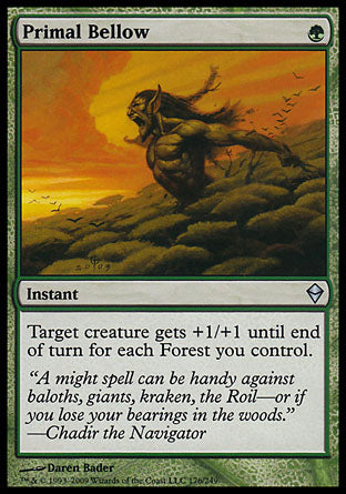 Primal Bellow (Zendikar) Light Play