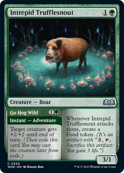 Intrepid Trufflesnout (Wilds of Eldraine) Light Play