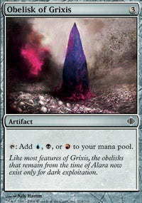 Obelisk of Grixis (Shards of Alara) Light Play Foil