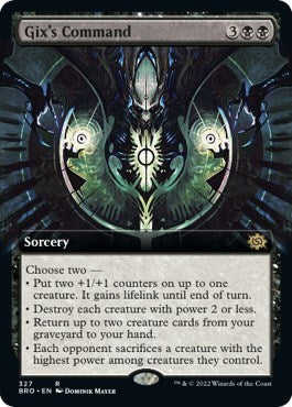 Gix's Command (Extended Art) (The Brothers' War) Near Mint Foil