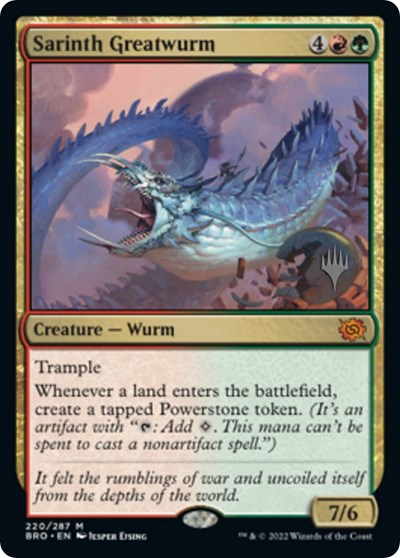 Sarinth Greatwurm (Promo Pack: The Brothers War) Near Mint