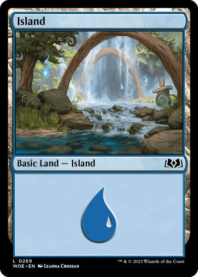 Island (0269) (Wilds of Eldraine) Light Play Foil