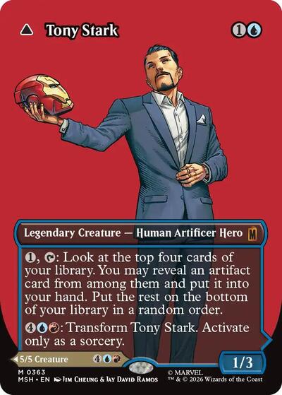 Tony Stark (Borderless) (0363) (Marvel Super Heroes) Near Mint