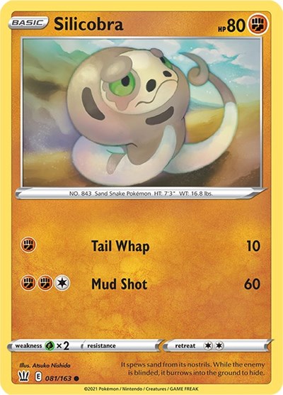 Silicobra (SWSH05: Battle Styles) Light Play Reverse Holofoil