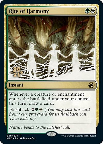 Rite of Harmony (Promos: Prerelease Cards) Light Play Foil