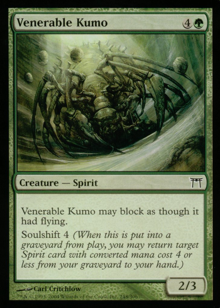 Venerable Kumo (Champions of Kamigawa) Medium Play Foil