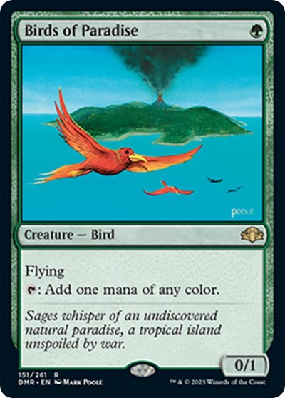 Birds of Paradise (Dominaria Remastered) Medium Play