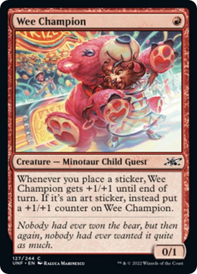 Wee Champion (Unfinity) Light Play Foil