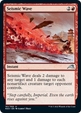 Seismic Wave (Kamigawa: Neon Dynasty) Near Mint Foil