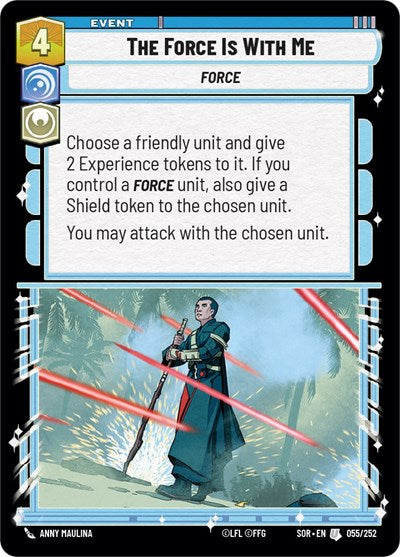The Force is With Me (Spark of Rebellion) Near Mint Foil