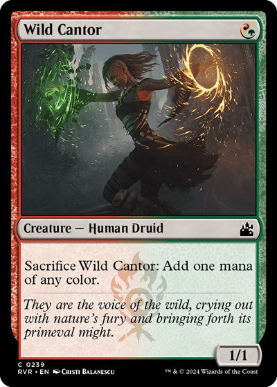 Wild Cantor (Ravnica Remastered) Light Play Foil