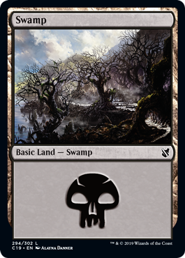 Swamp (294) (Commander 2019) Light Play