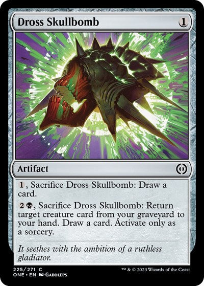 Dross Skullbomb (Phyrexia: All Will Be One) Medium Play Foil