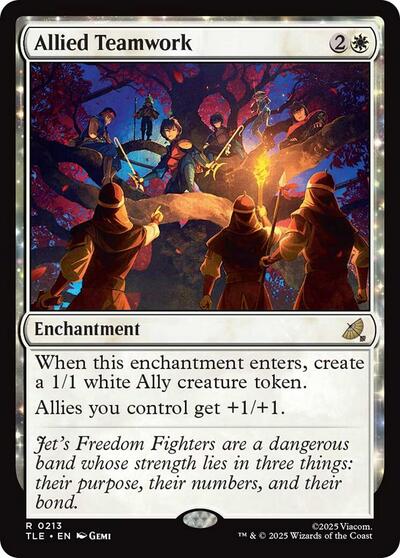 Allied Teamwork (Avatar: The Last Airbender: Eternal-Legal) Light Play Foil