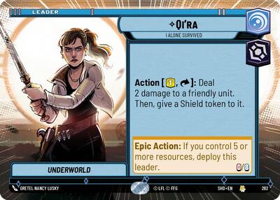 Qi'ra I Alone Survived (Hyperspace) (Shadows of the Galaxy) Near Mint