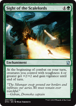 Sight of the Scalelords (Dragons of Tarkir) Medium Play Foil