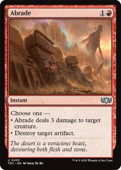 Abrade (Commander: Tarkir: Dragonstorm) Near Mint