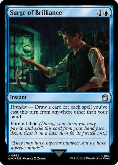 Surge of Brilliance (Surge Foil) (Universes Beyond: Doctor Who) Light Play Foil