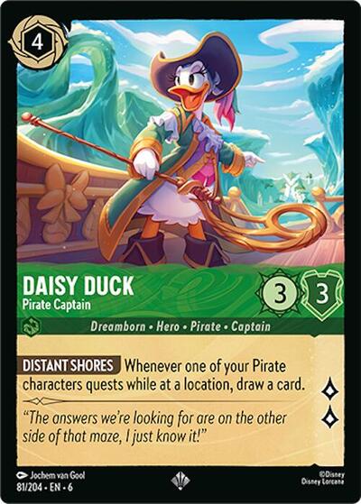 Daisy Duck - Pirate Captain (Azurite Sea) Near Mint