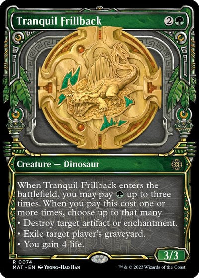 Tranquil Frillback (Showcase) (March of the Machine: The Aftermath) Light Play