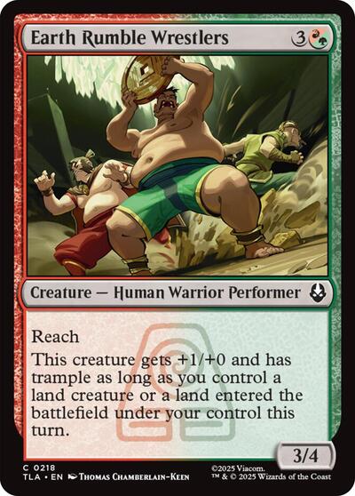 Earth Rumble Wrestlers (Avatar: The Last Airbender) Light Play Foil
