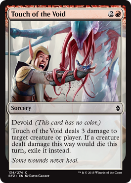 Touch of the Void (Battle for Zendikar) Light Play Foil