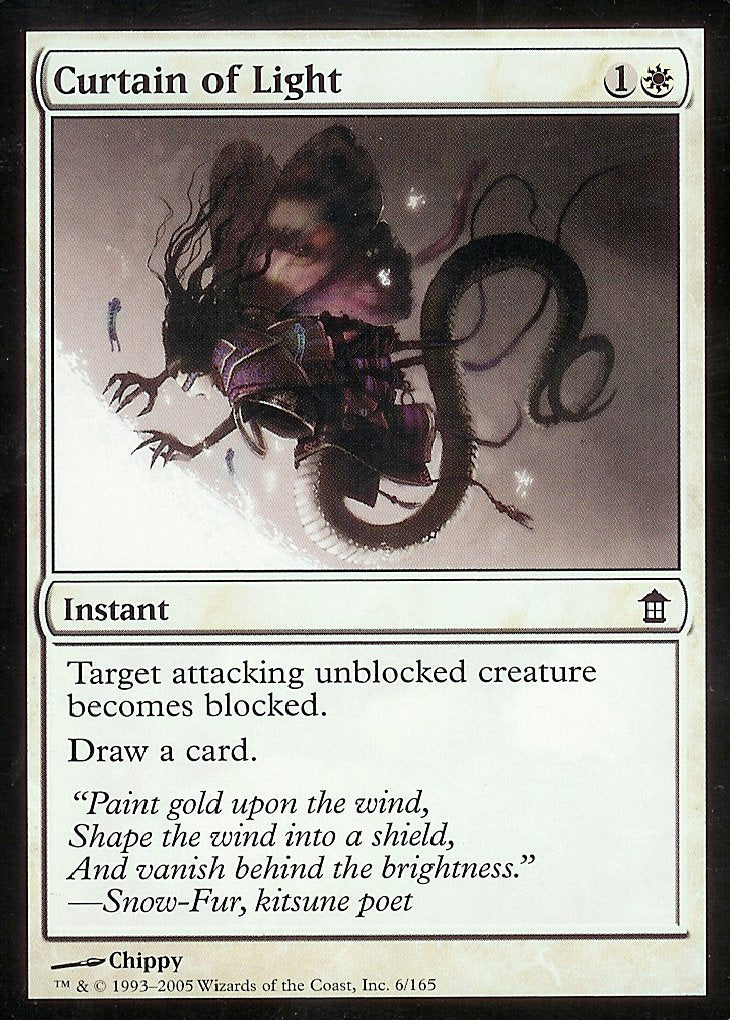 Curtain of Light (Saviors of Kamigawa) Light Play Foil