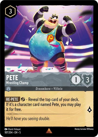 Pete - Wrestling Champ (Shimmering Skies) Near Mint