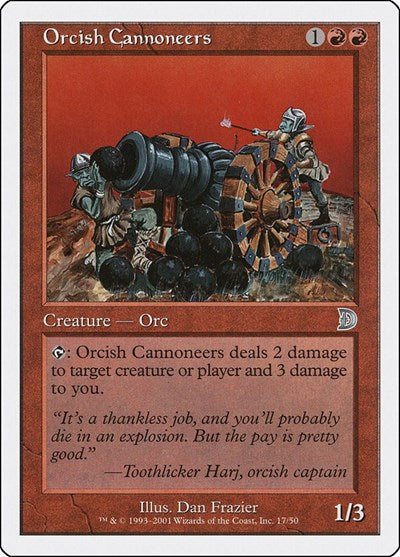 Orcish Cannoneers (Promos: Deckmasters Garfield vs Finkel) Light Play