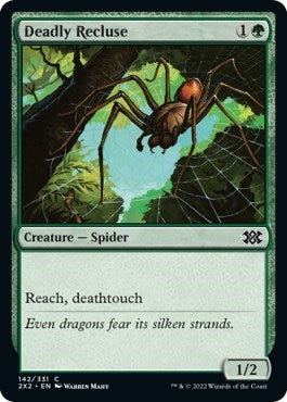 Deadly Recluse (Double Masters 2022) Light Play Foil