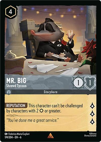 Mr. Big - Shrewd Tycoon (Azurite Sea) Near Mint Cold Foil