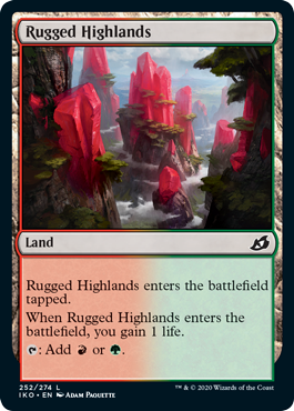 Rugged Highlands (Ikoria: Lair of Behemoths) Medium Play Foil