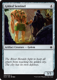 Gilded Sentinel (Ixalan) Near Mint