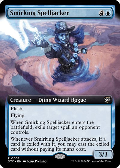 Smirking Spelljacker (Extended Art) (Commander: Outlaws of Thunder Junction) Near Mint