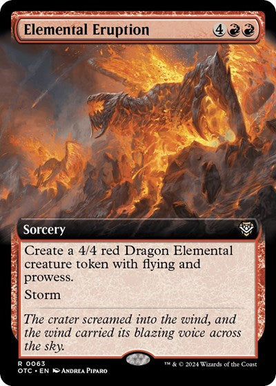 Elemental Eruption (Extended Art) (Commander: Outlaws of Thunder Junction) Near Mint Foil