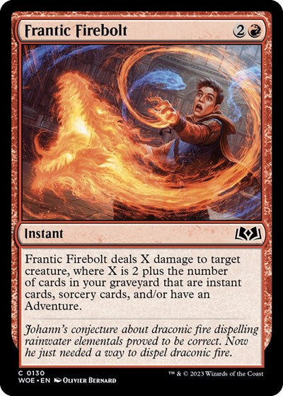 Frantic Firebolt (Wilds of Eldraine) Near Mint Foil