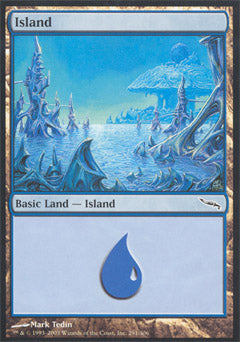 Island (291) (Mirrodin) Medium Play Foil