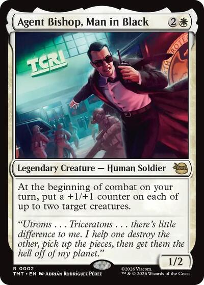 Agent Bishop, Man in Black (Teenage Mutant Ninja Turtles) Light Play