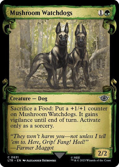 Mushroom Watchdogs (Showcase Scrolls) (Universes Beyond: The Lord of the Rings: Tales of Middle-earth) Near Mint Foil