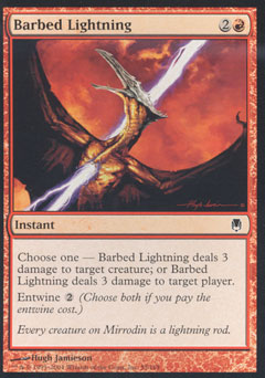 Barbed Lightning (Darksteel) Light Play Foil
