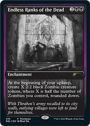 Endless Ranks of the Dead (Promos: Prerelease Cards) Medium Play Foil