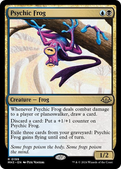Psychic Frog (Modern Horizons 3) Medium Play Foil