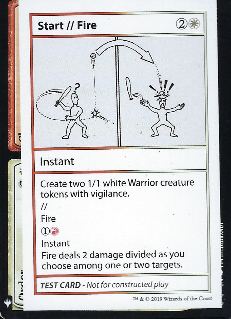 Start / Fire (Mystery Booster Test Print) Near Mint