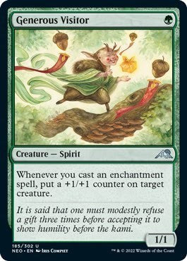 Generous Visitor (Kamigawa: Neon Dynasty) Light Play
